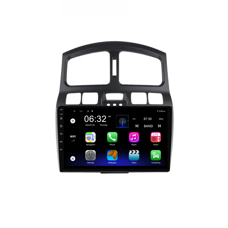 Load image into Gallery viewer, Hyundai Santa Fe (2000-2006) Plug &amp; Play Head Unit Upgrade Kit: Car Radio with Wireless &amp; Wired Apple CarPlay &amp; Android Auto
