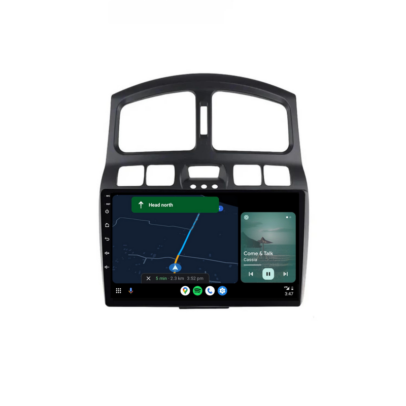 Load image into Gallery viewer, Hyundai Santa Fe (2000-2006) Plug &amp; Play Head Unit Upgrade Kit: Car Radio with Wireless &amp; Wired Apple CarPlay &amp; Android Auto
