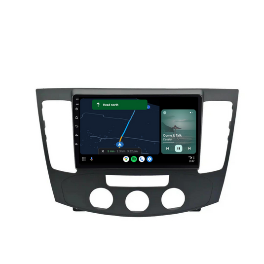 Hyundai Sonata Manual AC (2009-2011) Plug & Play Head Unit Upgrade Kit: Car Radio with Wireless & Wired Apple CarPlay & Android Auto