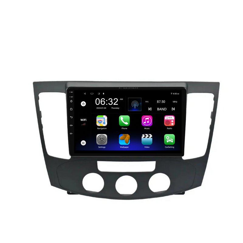 Load image into Gallery viewer, Hyundai Sonata Manual AC (2009-2011) Plug &amp; Play Head Unit Upgrade Kit: Car Radio with Wireless &amp; Wired Apple CarPlay &amp; Android Auto
