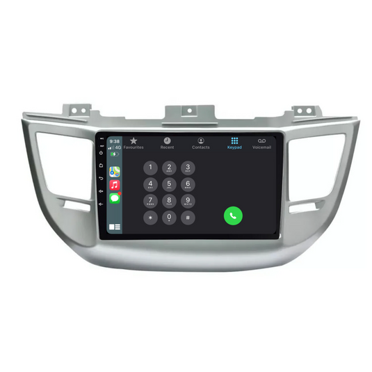 Hyundai Tucson / IX35 (2016-2018) Plug & Play Head Unit Upgrade Kit: Car Radio with Wireless & Wired Apple CarPlay & Android Auto