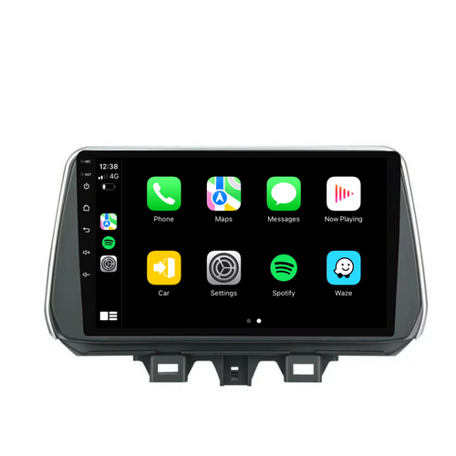 Hyundai Tucson (2019-2020) Plug & Play Head Unit Upgrade Kit: Car Radio with Wireless & Wired Apple CarPlay & Android Auto