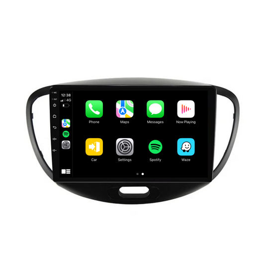 Hyundai i10 (2007-2013) Plug & Play Head Unit Upgrade Kit: Car Radio with Wireless & Wired Apple CarPlay & Android Auto