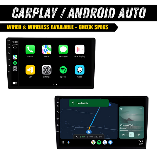 Suzuki Vitara BLACK (2014-2020) Plug & Play Head Unit Upgrade Kit: Car Radio with Wireless & Wired Apple CarPlay & Android Auto