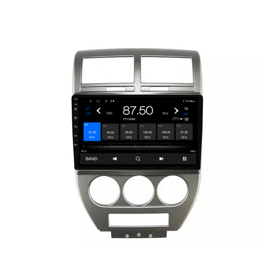 Jeep Compass (2007-2010) Plug & Play Head Unit Upgrade Kit: Car Radio with Wireless & Wired Apple CarPlay & Android Auto