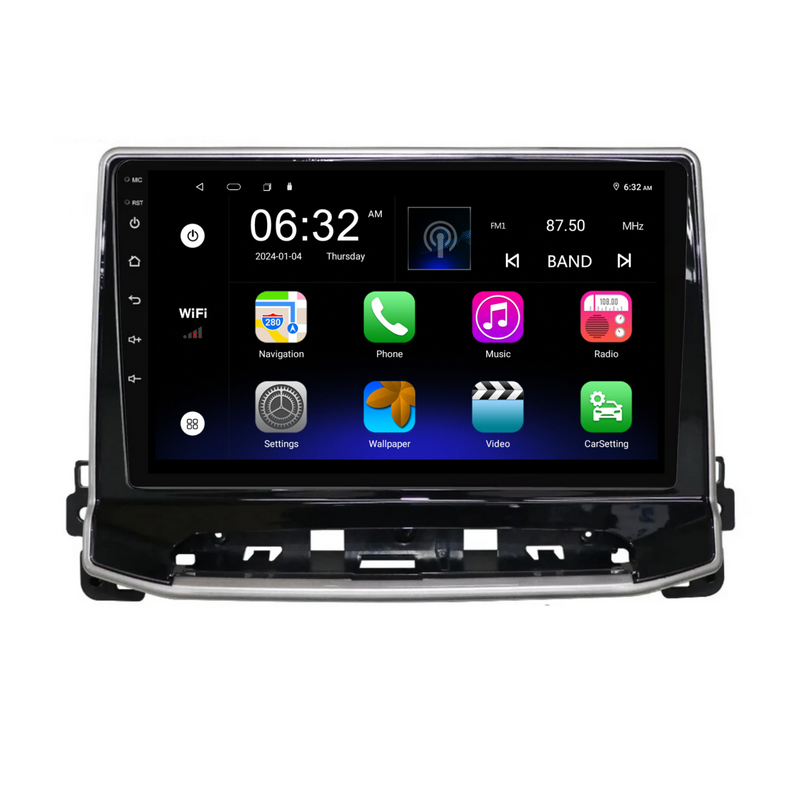 Load image into Gallery viewer, Jeep Compass (2021-2024) Plug &amp; Play Head Unit Upgrade Kit: Car Radio with Wireless &amp; Wired Apple CarPlay &amp; Android Auto
