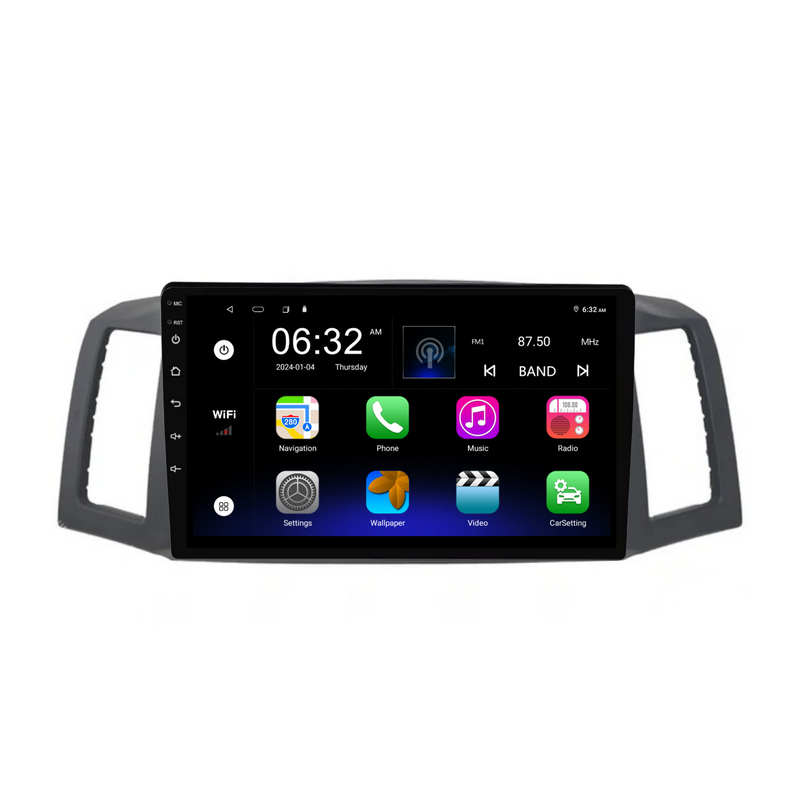 Load image into Gallery viewer, Jeep Grand Cherokee (2004-2007) Plug &amp; Play Head Unit Upgrade Kit: Car Radio with Wireless &amp; Wired Apple CarPlay &amp; Android Auto
