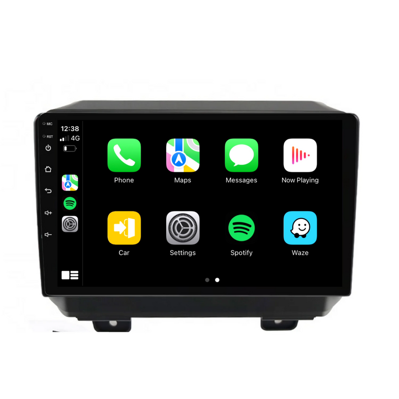 Load image into Gallery viewer, Jeep Wrangler (2018-2020) Plug &amp; Play Head Unit Upgrade Kit: Car Radio with Wireless &amp; Wired Apple CarPlay &amp; Android Auto
