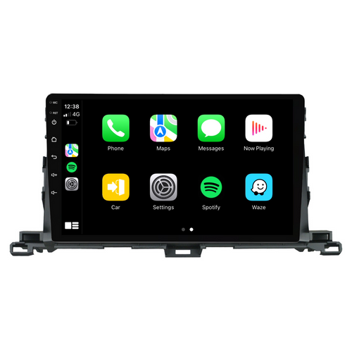 Toyota Kluger (2015-2018) Plug & Play Head Unit Upgrade Kit: Car Radio with Wireless & Wired Apple CarPlay & Android Auto