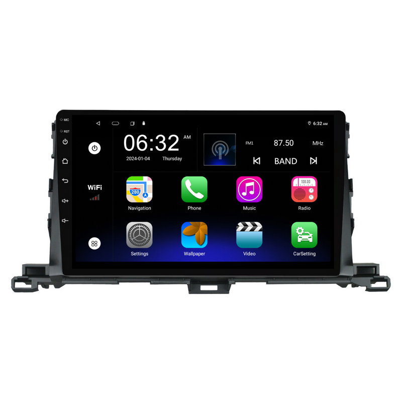 Load image into Gallery viewer, Toyota Kluger (2015-2018) Plug &amp; Play Head Unit Upgrade Kit: Car Radio with Wireless &amp; Wired Apple CarPlay &amp; Android Auto
