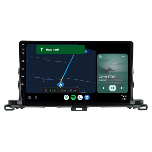 Toyota Kluger (2015-2018) Plug & Play Head Unit Upgrade Kit: Car Radio with Wireless & Wired Apple CarPlay & Android Auto