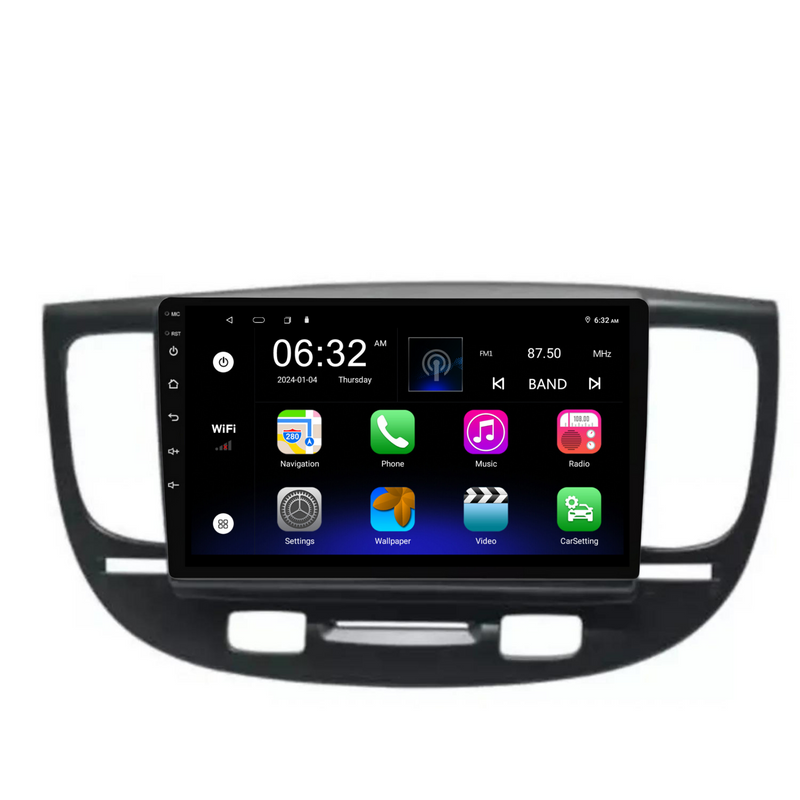 Load image into Gallery viewer, Kia Rio (2005-2011) Plug &amp; Play Head Unit Upgrade Kit: Car Radio with Wireless &amp; Wired Apple CarPlay &amp; Android Auto
