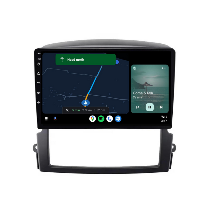 Load image into Gallery viewer, Kia Sorento (2006-2009) Plug &amp; Play Head Unit Upgrade Kit: Car Radio with Wireless &amp; Wired Apple CarPlay &amp; Android Auto
