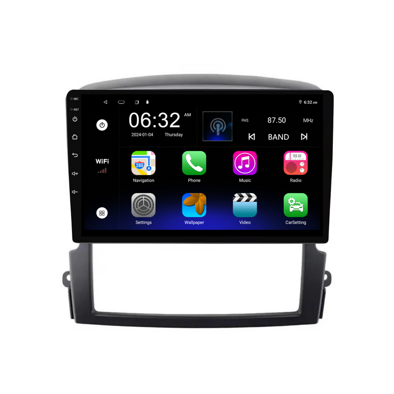 Load image into Gallery viewer, Kia Sorento (2006-2009) Plug &amp; Play Head Unit Upgrade Kit: Car Radio with Wireless &amp; Wired Apple CarPlay &amp; Android Auto
