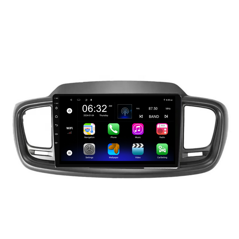 Load image into Gallery viewer, Kia Sorento (2015-2018) Plug &amp; Play Head Unit Upgrade Kit: Car Radio with Wireless &amp; Wired Apple CarPlay &amp; Android Auto
