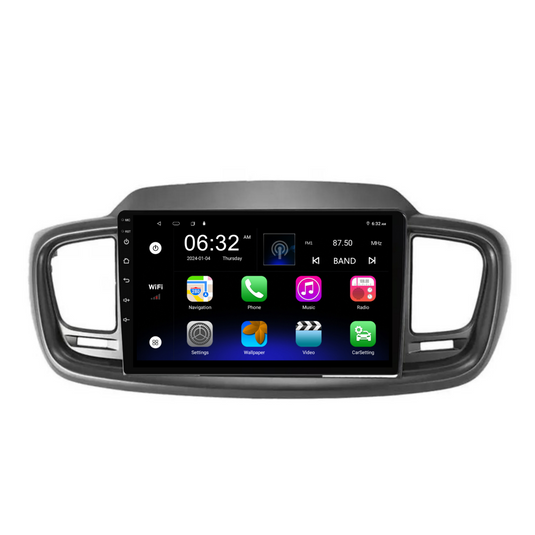 Kia Sorento (2015-2018) Plug & Play Head Unit Upgrade Kit: Car Radio with Wireless & Wired Apple CarPlay & Android Auto