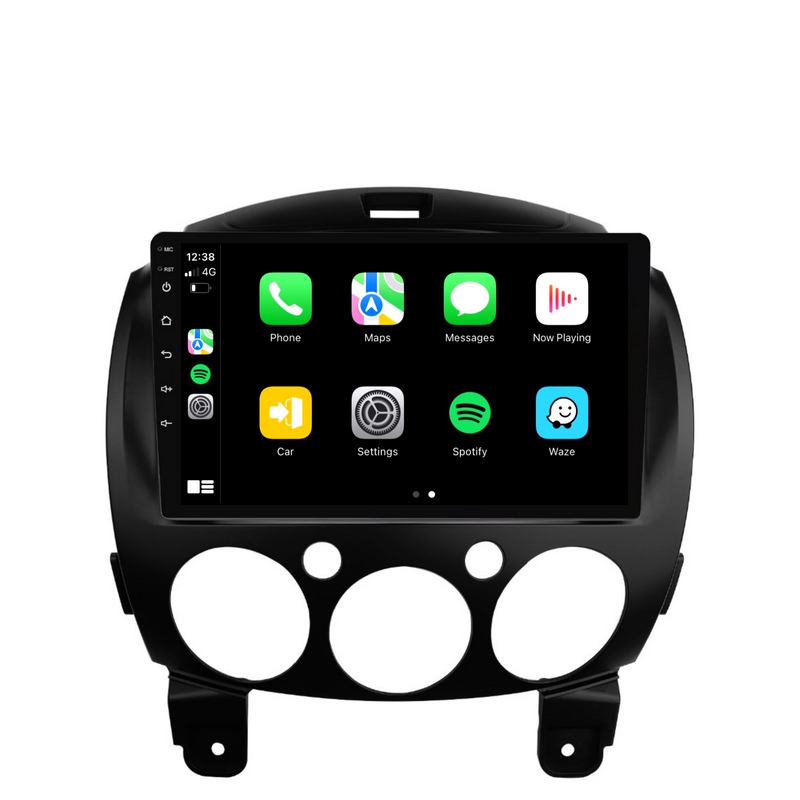 Load image into Gallery viewer, Mazda 2 (2007-2014) Plug &amp; Play Head Unit Upgrade Kit: Car Radio with Wireless &amp; Wired Apple CarPlay &amp; Android Auto
