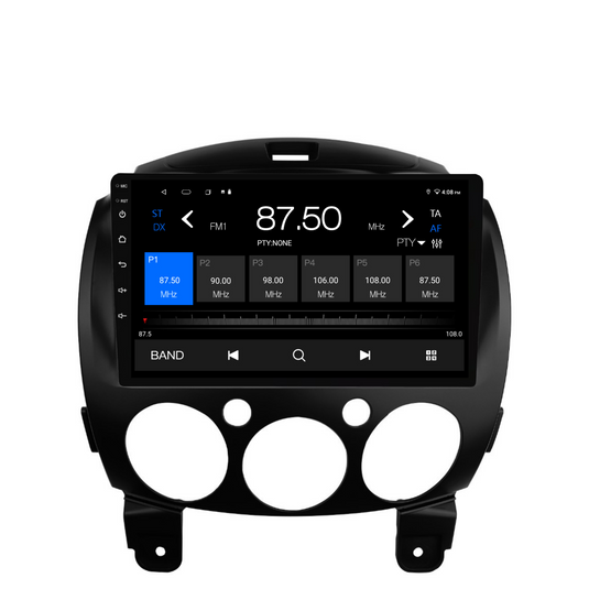 Mazda 2 (2007-2014) Plug & Play Head Unit Upgrade Kit: Car Radio with Wireless & Wired Apple CarPlay & Android Auto