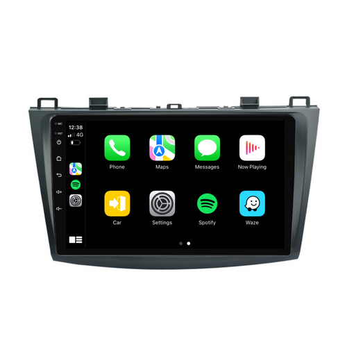 Mazda3 Advanced (2009-2013) Plug & Play Head Unit Upgrade Kit: Car Radio with Wireless & Wired Apple CarPlay & Android Auto