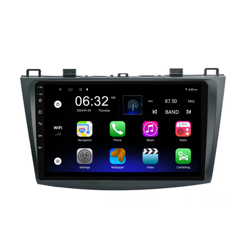 Load image into Gallery viewer, Mazda3 Advanced (2009-2013) Plug &amp; Play Head Unit Upgrade Kit: Car Radio with Wireless &amp; Wired Apple CarPlay &amp; Android Auto
