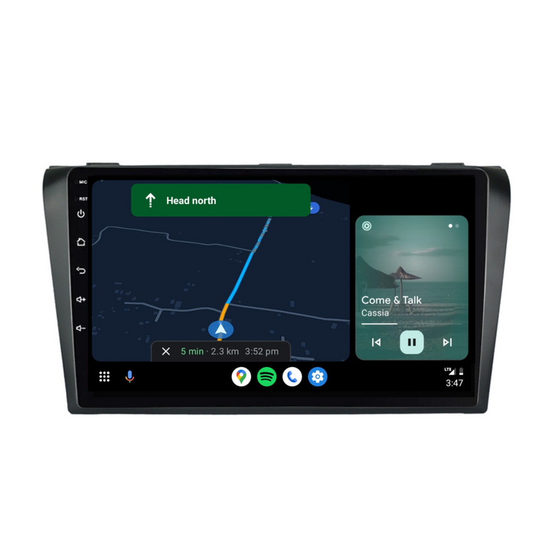 Load image into Gallery viewer, Mazda3 Simple (2004-2012) Plug &amp; Play Head Unit Upgrade Kit: Car Radio with Wireless &amp; Wired Apple CarPlay &amp; Android Auto
