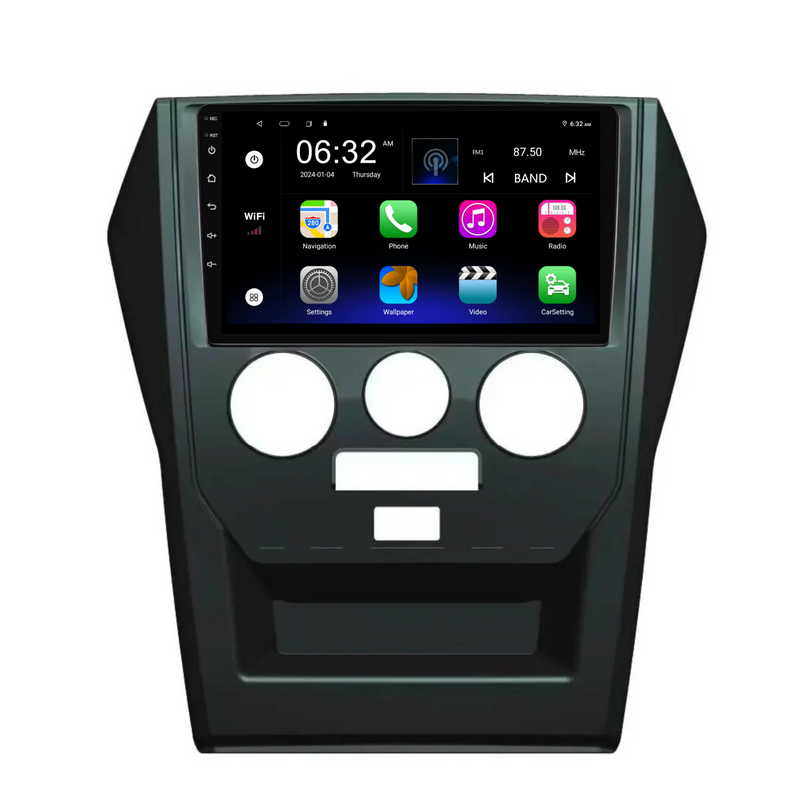 Load image into Gallery viewer, Mahindra Pik-Up / Scorpio (2015-2022) Manual AC Plug &amp; Play Head Unit Upgrade Kit: Car Radio with Wireless &amp; Wired Apple CarPlay &amp; Android Auto
