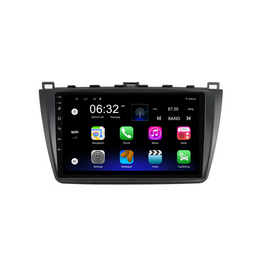 Mazda 6 (2009-2015) Plug & Play Head Unit Upgrade Kit: Car Radio with Wireless & Wired Apple CarPlay & Android Auto