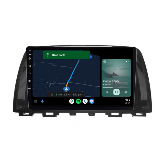 Mazda 6 (2014-2016) Plug & Play Head Unit Upgrade Kit: Car Radio with Wireless & Wired Apple CarPlay & Android Auto