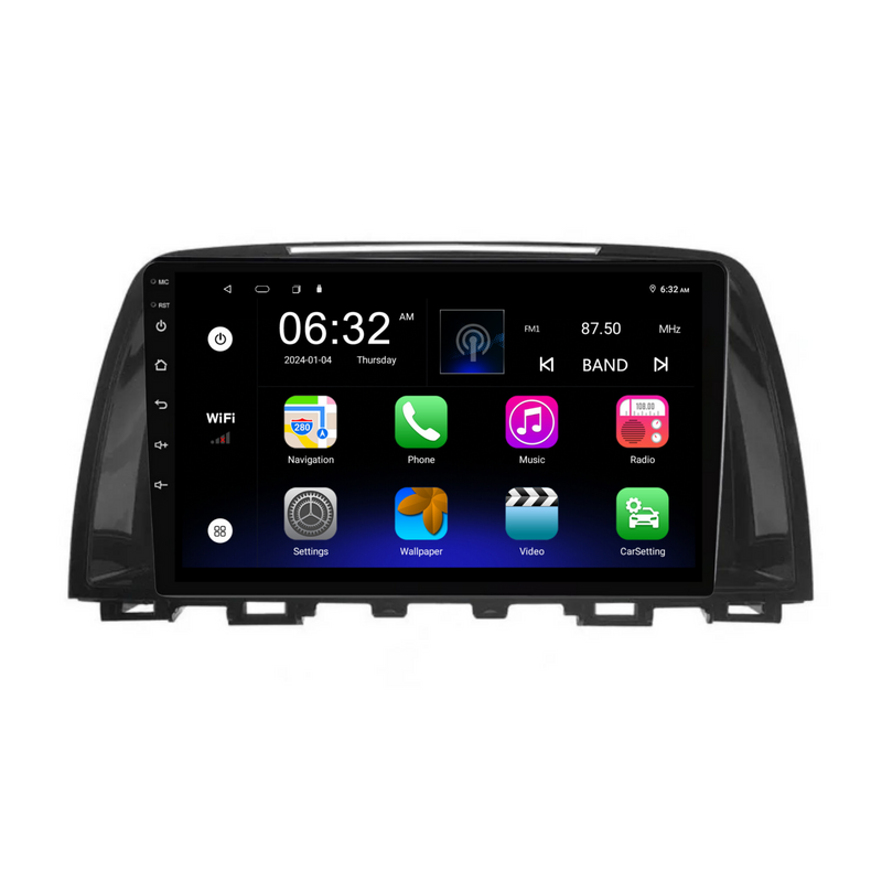 Load image into Gallery viewer, Mazda 6 (2014-2016) Plug &amp; Play Head Unit Upgrade Kit: Car Radio with Wireless &amp; Wired Apple CarPlay &amp; Android Auto
