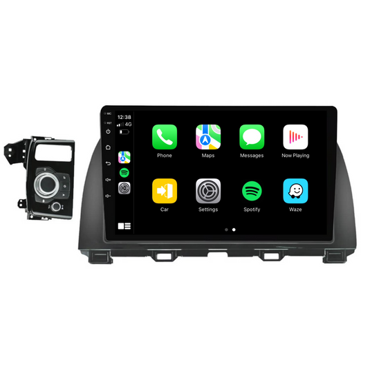 Mazda CX-5 (2015-2017) Plug & Play Head Unit Upgrade Kit: Car Radio with Wireless & Wired Apple CarPlay & Android Auto