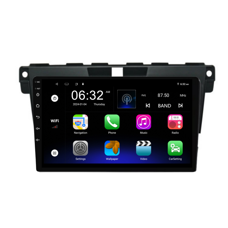 Load image into Gallery viewer, Mazda CX-7 (2008-2015) Plug &amp; Play Head Unit Upgrade Kit: Car Radio with Wireless &amp; Wired Apple CarPlay &amp; Android Auto
