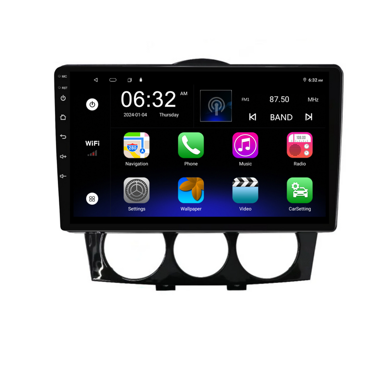 Load image into Gallery viewer, Mazda RX-8 (2003-2008) Plug &amp; Play Head Unit Upgrade Kit: Car Radio with Wireless &amp; Wired Apple CarPlay &amp; Android Auto
