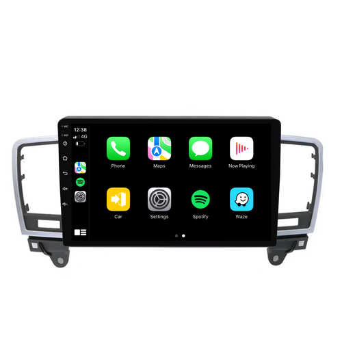 Mercedes Benz ML / W166 (2012-2015) Plug & Play Head Unit Upgrade Kit: Car Radio with Wireless & Wired Apple CarPlay & Android Auto