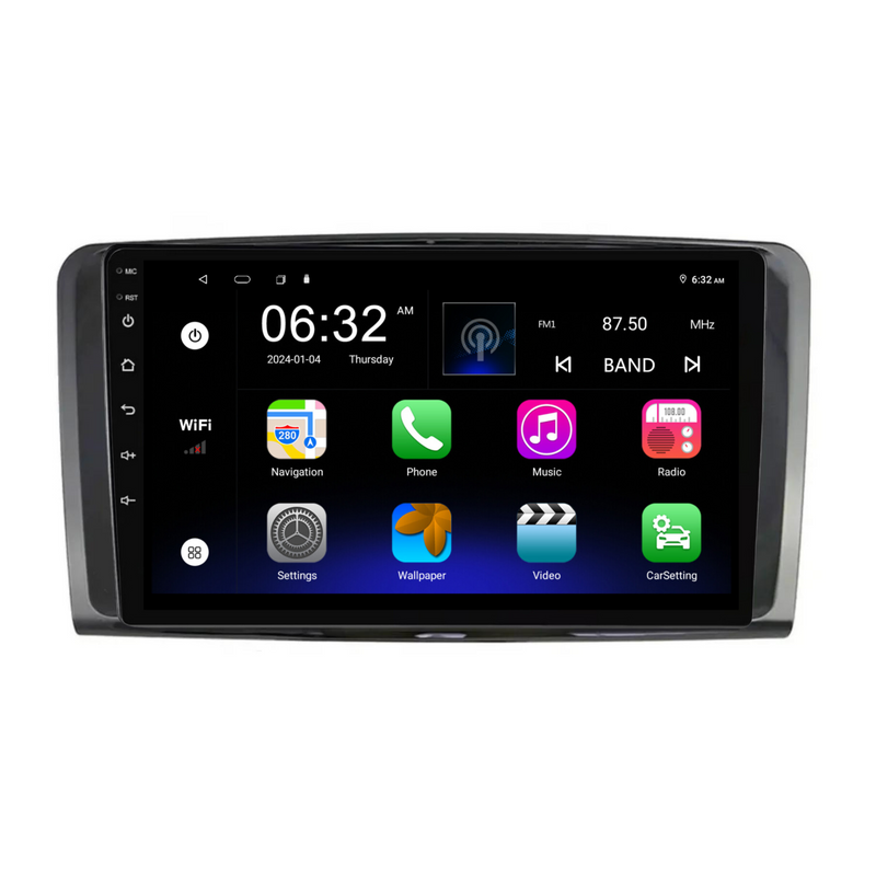 Load image into Gallery viewer, Mercedes Benz ML / W164 (2006-2010) Plug &amp; Play Head Unit Upgrade Kit: Car Radio with Wireless &amp; Wired Apple CarPlay &amp; Android Auto
