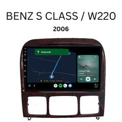 Mercedes Benz S-Class / W220 (2006) Plug & Play Head Unit Upgrade Kit: Car Radio with Wireless & Wired Apple CarPlay & Android Auto