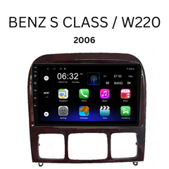 Mercedes Benz S-Class / W220 (2006) Plug & Play Head Unit Upgrade Kit: Car Radio with Wireless & Wired Apple CarPlay & Android Auto