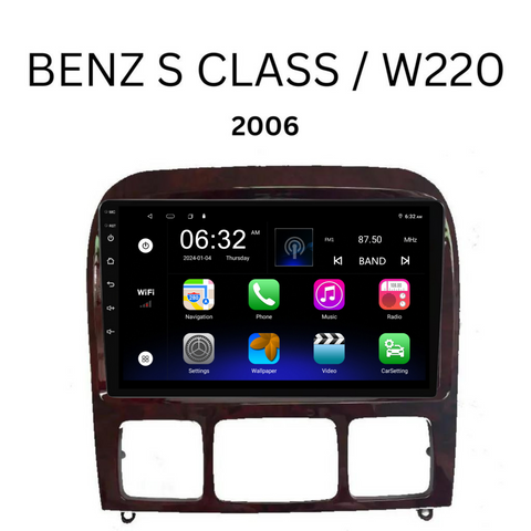 Mercedes Benz S-Class / W220 (2006) Plug & Play Head Unit Upgrade Kit: Car Radio with Wireless & Wired Apple CarPlay & Android Auto