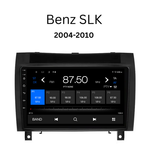 Mercedes Benz SLK (2004-2010) Plug & Play Head Unit Upgrade Kit: Car Radio with Wireless & Wired Apple CarPlay & Android Auto