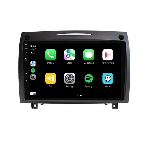 Mercedes Benz SLK (2006-2010) Plug & Play Head Unit Upgrade Kit: Car Radio with Wireless & Wired Apple CarPlay & Android Auto