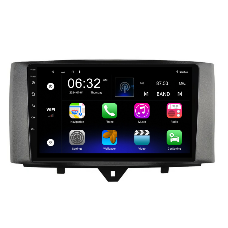 Load image into Gallery viewer, Mercedes Benz Smart (2011-2015) Plug &amp; Play Head Unit Upgrade Kit: Car Radio with Wireless &amp; Wired Apple CarPlay &amp; Android Auto
