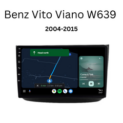 Mercedes Benz Vito/Viano/W639 (2004-2015) Plug & Play Head Unit Upgrade Kit: Car Radio with Wireless & Wired Apple CarPlay & Android Auto