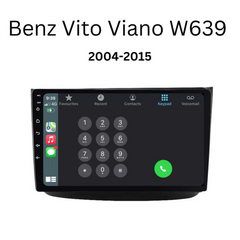 Mercedes Benz Vito/Viano/W639 (2004-2015) Plug & Play Head Unit Upgrade Kit: Car Radio with Wireless & Wired Apple CarPlay & Android Auto