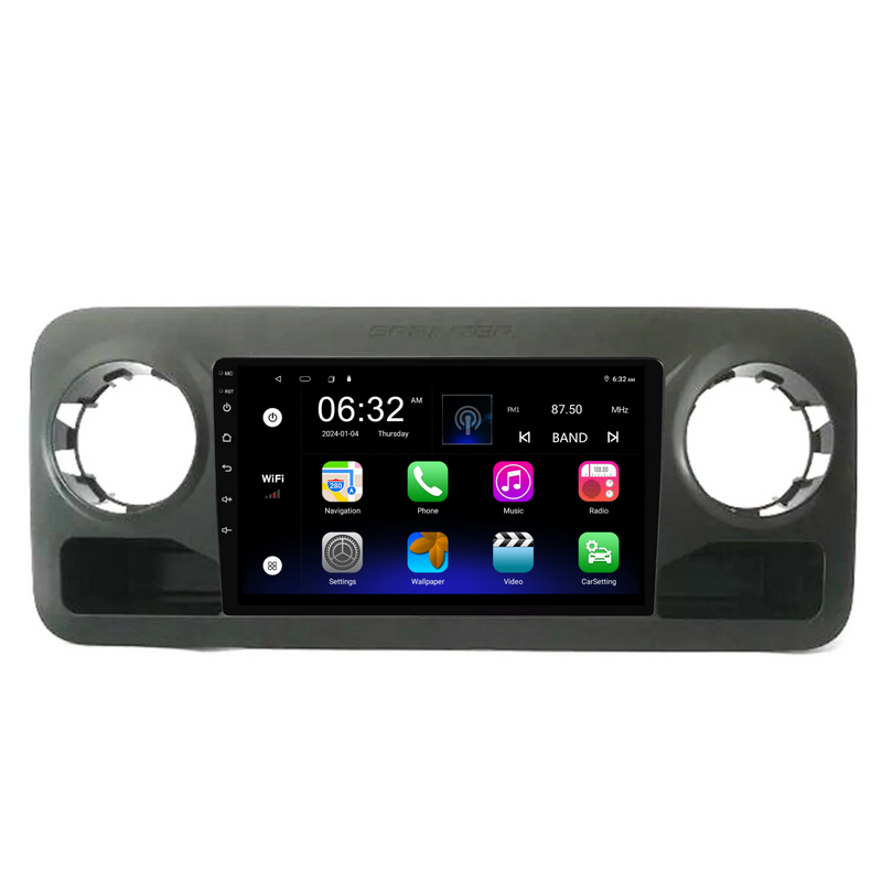 Load image into Gallery viewer, Mercedes Benz Sprinter (2018-2022) Plug &amp; Play Head Unit Upgrade Kit: Car Radio with Wireless &amp; Wired Apple CarPlay &amp; Android Auto
