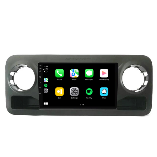 Mercedes Benz Sprinter (2018-2022) Plug & Play Head Unit Upgrade Kit: Car Radio with Wireless & Wired Apple CarPlay & Android Auto