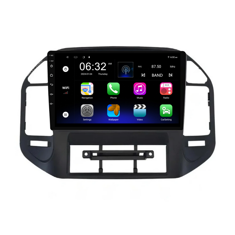 Load image into Gallery viewer, Mitsubishi Pajero V73 with cutout (2000-2006) Plug &amp; Play Head Unit Upgrade Kit: Car Radio with Wireless &amp; Wired Apple CarPlay &amp; Android Auto
