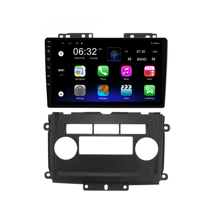 Load image into Gallery viewer, Nissan Frontier / Xterra (2009-2012) Plug &amp; Play Head Unit Upgrade Kit: Car Radio with Wireless &amp; Wired Apple CarPlay &amp; Android Auto
