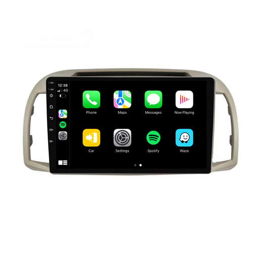 Nissan Micra (2002-2010) Plug & Play Head Unit Upgrade Kit: Car Radio with Wireless & Wired Apple CarPlay & Android Auto