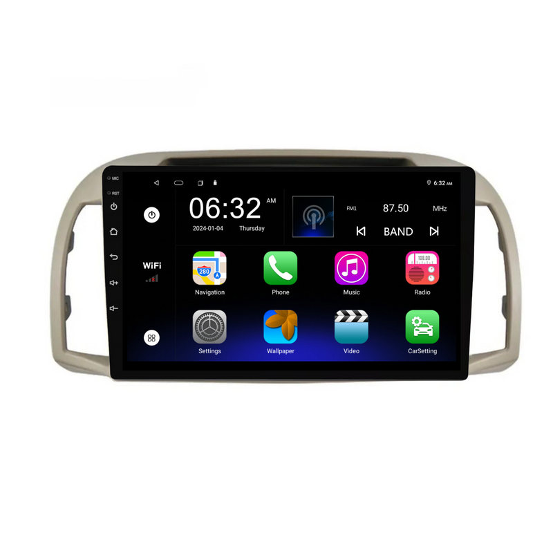 Load image into Gallery viewer, Nissan Micra (2002-2010) Plug &amp; Play Head Unit Upgrade Kit: Car Radio with Wireless &amp; Wired Apple CarPlay &amp; Android Auto
