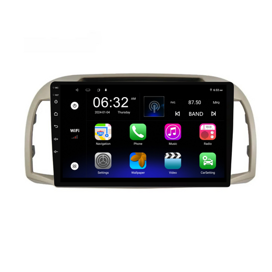 Nissan Micra (2002-2010) Plug & Play Head Unit Upgrade Kit: Car Radio with Wireless & Wired Apple CarPlay & Android Auto