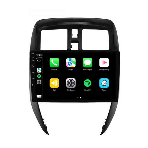 Nissan Versa (2015-2019) Plug & Play Head Unit Upgrade Kit: Car Radio with Wireless & Wired Apple CarPlay & Android Auto